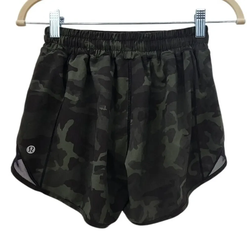 Lululemon Hotty Hot Camo Shorts Size 4 Tall
